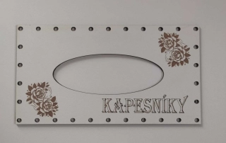 Kapesníky -Růže 23x12 cm 