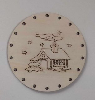 Kruh 15 cm - Domeček