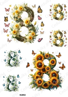 Rýžový a Soft  papír  A4 pro decoupage- R02892