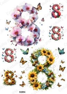 Rýžový a Soft  papír  A4 pro decoupage- R02894