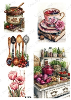 Rýžový a Soft papír A4 pro decoupage- R02900