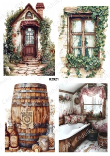 Rýžový a Soft papír A4 pro decoupage- R02921