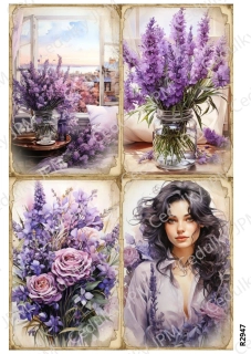 Rýžový a Soft papír A4 pro decoupage- R02947