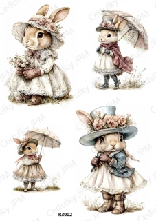 Rýžový a Soft papír A4 pro decoupage- R03002