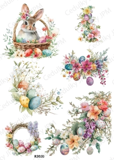 Rýžový a Soft papír A4 pro decoupage- R03020