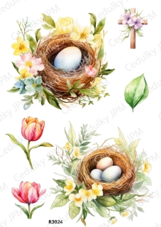 Rýžový a Soft papír A4 pro decoupage- R03024