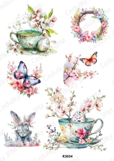 Rýžový a Soft papír A4 pro decoupage- R03034