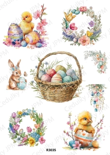 Rýžový a Soft papír A4 pro decoupage- R03035