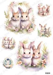 Rýžový a Soft papír A4 pro decoupage- R03039