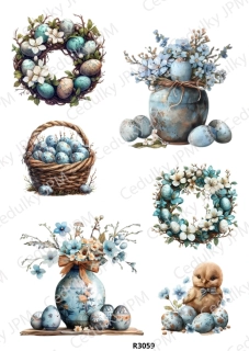 Rýžový a Soft papír A4 pro decoupage- R03059
