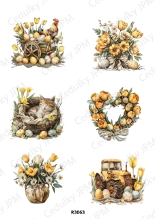 Rýžový a Soft papír A4 pro decoupage- R03063