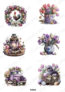 Rýžový a Soft papír A4 pro decoupage- R03064