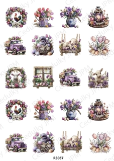 Rýžový a Soft papír A4 pro decoupage- R03067