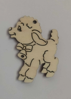 Výřez -  ovečka  6 cm