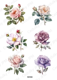 Rýžový a Soft  papír  A4 pro decoupage- R03103