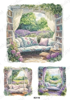 Rýžový a Soft papír A4 pro decoupage- R03110