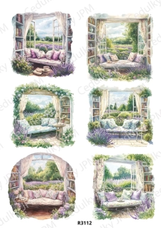 Rýžový a Soft papír A4 pro decoupage- R03112