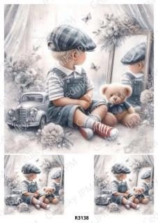 Rýžový a Soft papír A4 pro decoupage- R03138