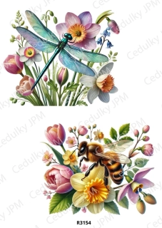 Rýžový a Soft papír A4 pro decoupage- R03154