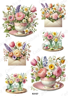 Rýžový a Soft  papír  A4 pro decoupage- R03157