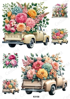 Rýžový a Soft  papír  A4 pro decoupage- R03158