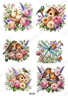 Rýžový a Soft  papír  A4 pro decoupage- R03167