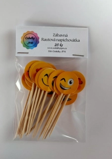 Rautové zápichy  - sada  mix 20 ks smajlík