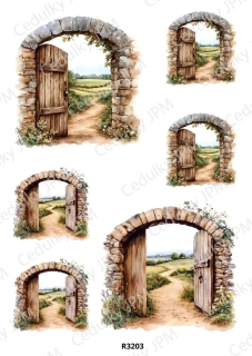 Rýžový a Soft papír A4 pro decoupage- R03203