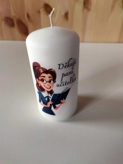 Svíčka - Děkuji paní učitelko