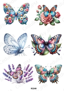 Rýžový a Soft  papír  A4 pro decoupage- R03240
