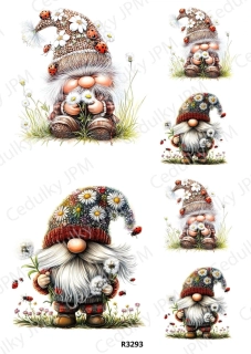 Rýžový a Soft papír A4 pro decoupage- R03293
