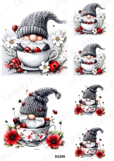 Rýžový a Soft papír A4 pro decoupage- R03299