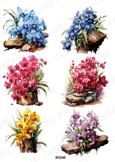 Rýžový a Soft papír A4 pro decoupage- R03340