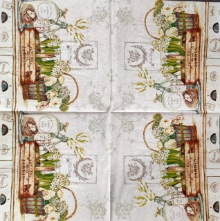 Ubrousek  vhodný pro techniku Decoupage-  UB51