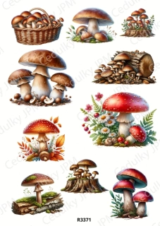 Rýžový a Soft papír A4 pro decoupage- R03371