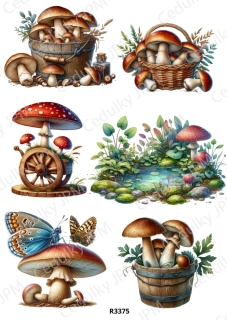 Rýžový a Soft papír A4 pro decoupage- R03375