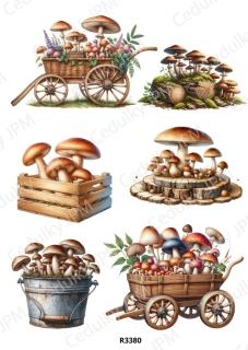 Rýžový a Soft papír A4 pro decoupage- R03380