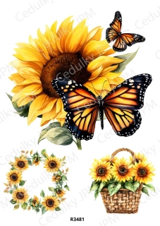 Rýžový a Soft papír A4 pro decoupage- R03481