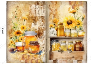Rýžový a Soft papír A4 pro decoupage- R03497