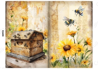 Rýžový a Soft papír A4 pro decoupage- R03499