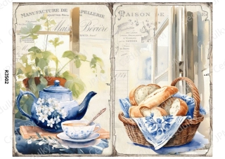 Rýžový a Soft papír A4 pro decoupage- R03502