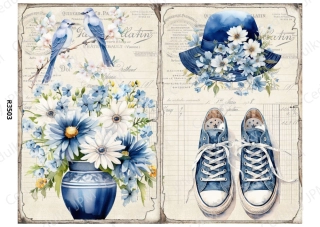 Rýžový a Soft papír A4 pro decoupage- R03503