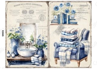 Rýžový a Soft papír A4 pro decoupage- R03505