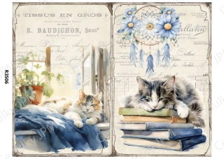 Rýžový a Soft  papír  A4 pro decoupage- R03506