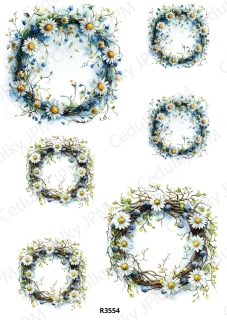 Rýžový a Soft papír A4 pro decoupage- R03554