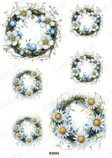 Rýžový a Soft papír A4 pro decoupage- R03555