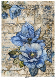 Rýžový a Soft papír A4 pro decoupage- R03661