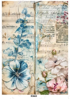 Rýžový a Soft papír A4 pro decoupage- R03663