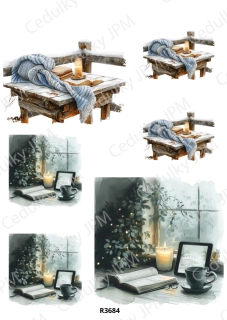 Rýžový a Soft  papír  A4 pro decoupage- R03684