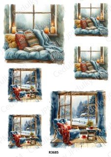 Rýžový a Soft  papír  A4 pro decoupage- R03685